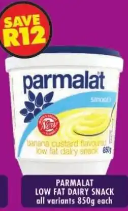 Shoprite Parmalat low fat dairy snack offer