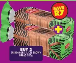 Shoprite Sasko more slices brown bread offer