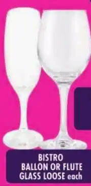 Shoprite Ballon or flute glass loose offer