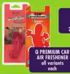 Shoprite Q premium car air freshener offer