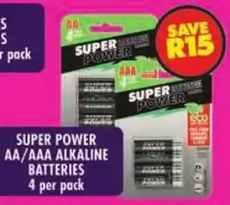 Shoprite Super power aa/aaa alkaline batteries offer