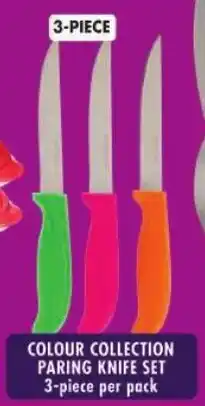 Shoprite Colour collection paring knife set offer
