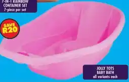 Shoprite Jolly tots baby bath offer