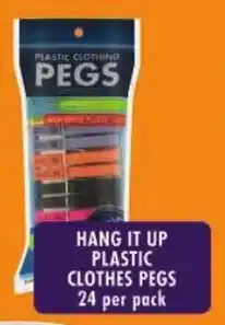 Shoprite Hang it up plastic clothes pegs offer