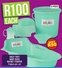 Shoprite Jolly tots baby bath bucket starter offer