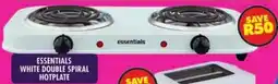 Shoprite Essentials white double spiral hotplate offer