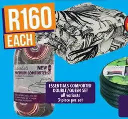 Shoprite Essentials comforter double/ queen set offer