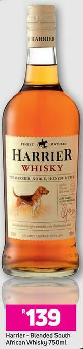 Game Harrier-Blended South African Whisky-750ml offer