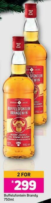 Game Buffelsfontein Brandy-For 2 x 750ml offer