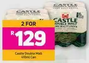 Castle Double Malt 410ml Can-For 2