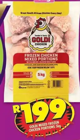 Shoprite GOLDI MIXED FROZEN CHICKEN PORTIONS 5kg offer