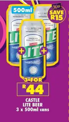 Shoprite CASTLE LITE BEER offer