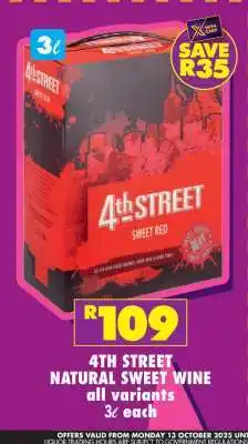 Shoprite 4TH STREET NATURAL SWEET WINE offer