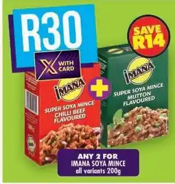Shoprite IMANA SOYA MINCE offer