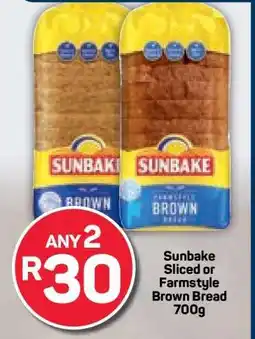 Pick n Pay Sunbake Sliced or Farmstyle Brown Bread 700g offer