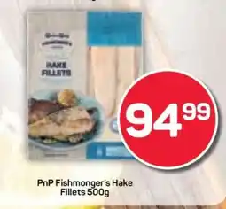 Pick n Pay PnP Fishmonger's Hake Fillets 500g offer