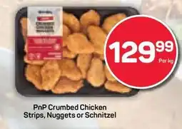 Pick n Pay PnP Crumbed Chicken Strips, Nuggets or Schnitzel offer