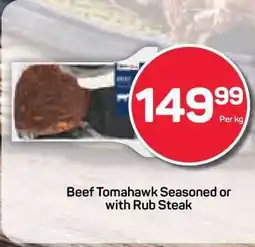 Pick n Pay Beef Tomahawk Seasoned or with Rub Steak offer