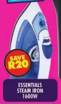 Shoprite Essentials steam iron 1600w offer