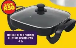 Shoprite Ottimo black square electric frying pan offer