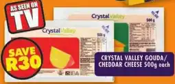 Shoprite Crystal valley gouda/ cheddar cheese offer