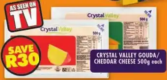 Shoprite Crystal valley gouda/ cheddar cheese offer