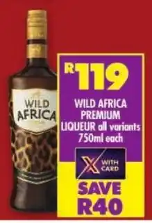 Shoprite Wild africa premium liqueur offer