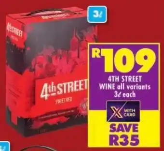 Shoprite 4th street wine offer