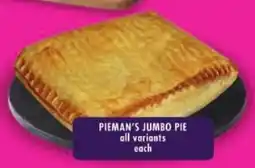 Shoprite Pieman's jumbo pie offer