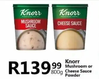 Take 'n Pay Knorr Mushroom or Cheese Sauce Powder offer