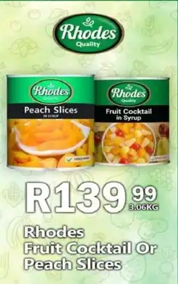 Take 'n Pay Rhodes Fruit Cocktail Or Peach Slices offer