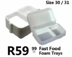 Take 'n Pay Fast Food Foam Trays offer