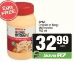KwikSpar SPAR Original or Tangy Mayonnaise offer