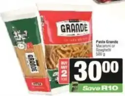 KwikSpar Pasta Grande Macaroni or Spaghetti offer