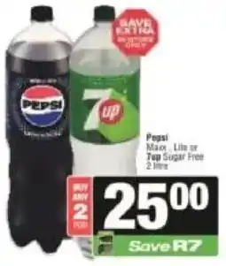 KwikSpar Pepsi Max, Lite or 7Up Sugar Free offer