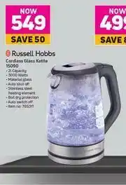 Game Russell Hobbs Cordless Glass Kettle offer