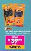 Game Bic Clic Medium Ball Pen 7 Pack-Each offer