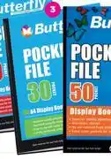 Game Butterfly 30 Page A4 Pocket File Display Book offer