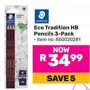 Game Staedtler Eco Tradiotion HB Pencils 3 Pack offer