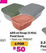 Game Otima 600ml Snap It Mini Food Saver-For 6 offer