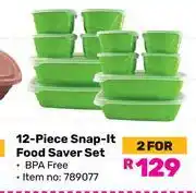 Game Otima 12 Piece Snap It Food Saver Set-For 2 offer