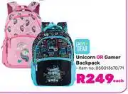 Game Pen + Gear Unicorn Or Gamer Backpack-Each offer