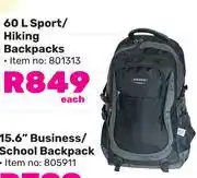 Game Edision 60L Sport/Hiking Backpacks-Each offer