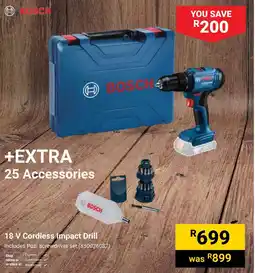 Builders Warehouse BOSCH 18 V Cordless Impact Drill offer