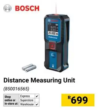 Builders Warehouse BOSCH Distance Measuring Unit offer