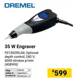 Builders Warehouse DREMEL 35 W Engraver offer