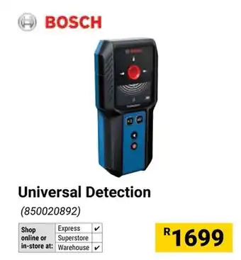 Builders Warehouse BOSCH Universal Detection offer