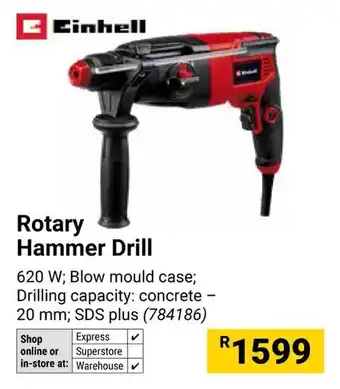 Builders Warehouse Einhell Rotary Hammer Drill offer