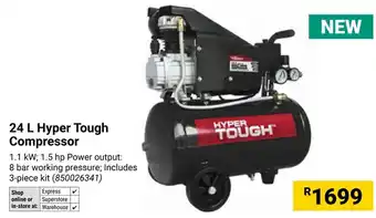Builders Warehouse Hyper Tough Compressor offer