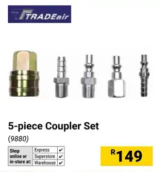 Builders Warehouse TRADEair Coupler Set offer